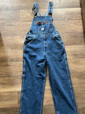 Vintage Pointer Brand Blue Denim Men's Overalls-Zipper Fly